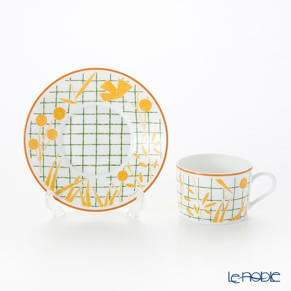 エルメス（HERMES） ウォーク・イン・ザ・ガーデン ティーカップ＆ソーサー イエロー