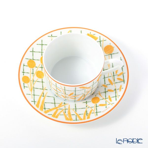 エルメス（HERMES） ウォーク・イン・ザ・ガーデン ティーカップ＆ソーサー イエロー