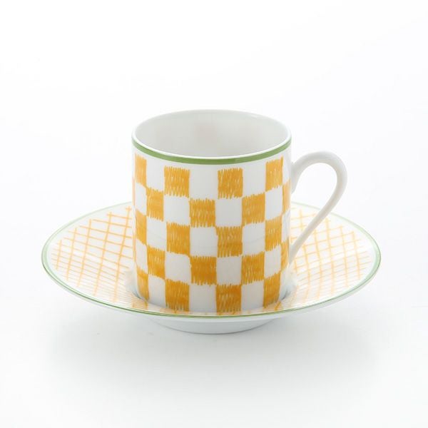 エルメス（HERMES） ウォーク・イン・ザ・ガーデン コーヒーカップ＆ソーサー イエロー