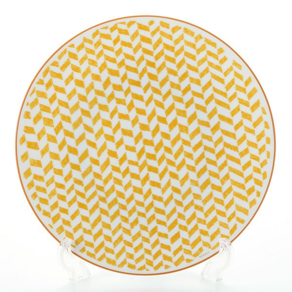 エルメス（HERMES） ウォーク・イン・ザ・ガーデン ディナープレート 27cm イエロー