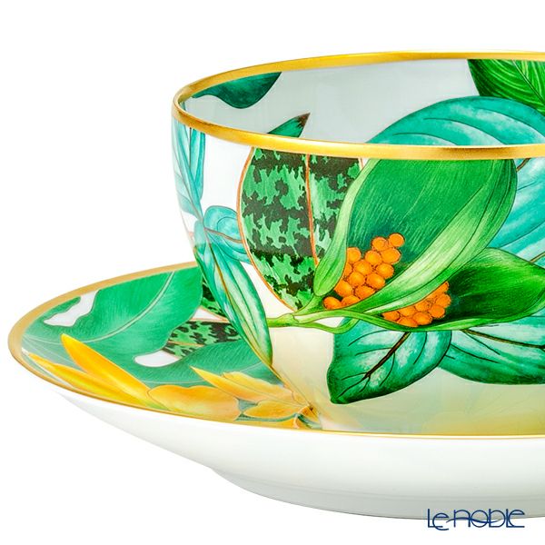 エルメス（HERMES）パシフォリア モーニングカップ＆ソーサー 370ml 044015P