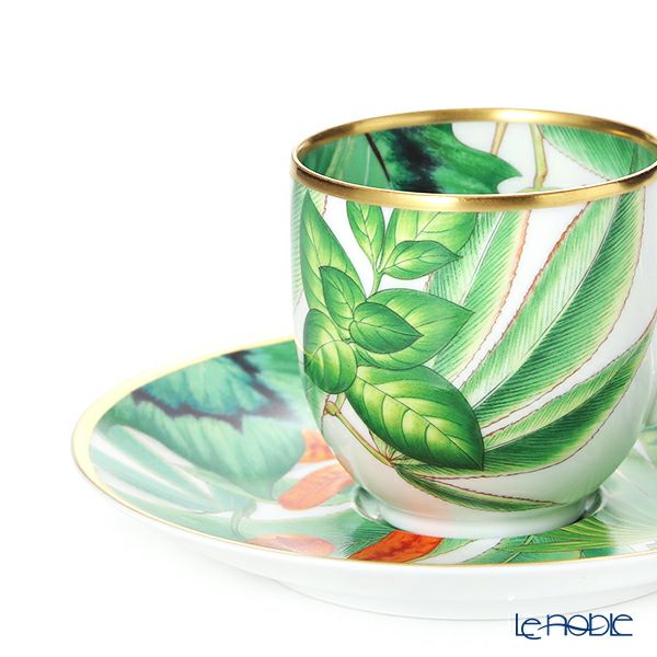 エルメス（HERMES）パシフォリア コーヒーカップ＆ソーサー 100ml 044017P デミタス／エスプレッソ用