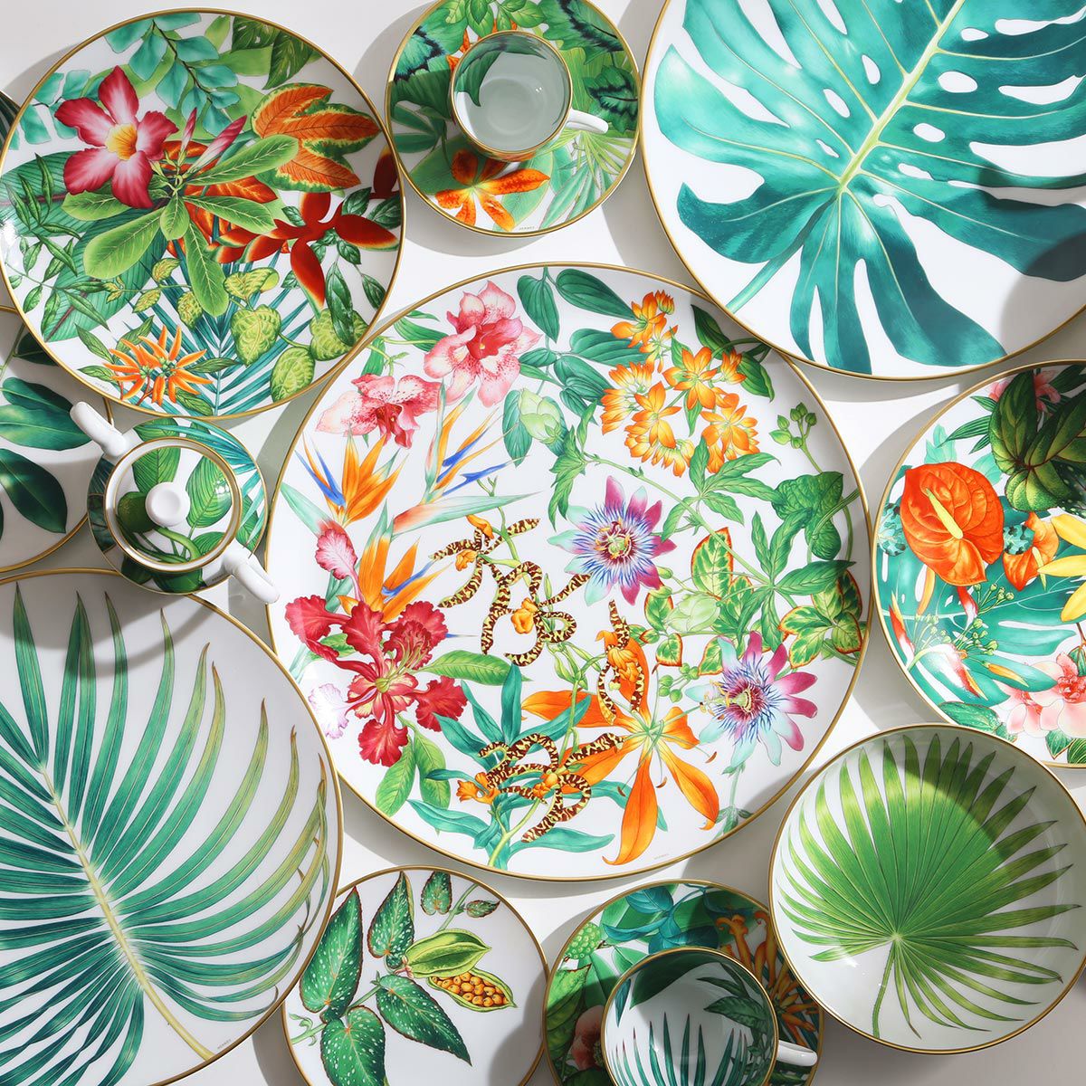 エルメス（HERMES）パシフォリア コーヒーカップ＆ソーサー 100ml 044017P デミタス／エスプレッソ用