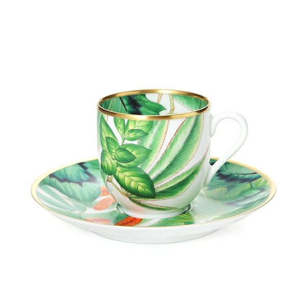 エルメス(HERMES)パシフォリア コーヒーカップ&ソーサー 100ml エルメス(HERMES)パシフォリア コーヒーカップ&ソーサー 100ml