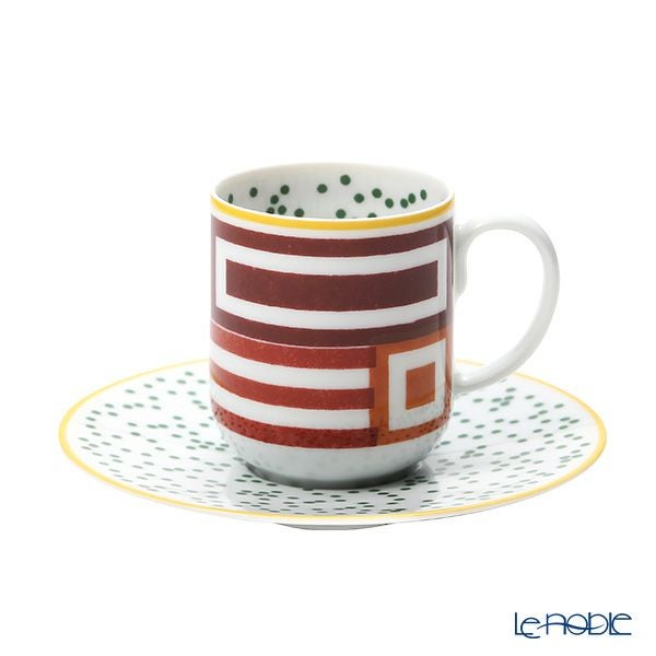 エルメス（HERMES） イポモビル コーヒーカップ＆ソーサー No.1 100ml 048017P デミタス／エスプレッソ用