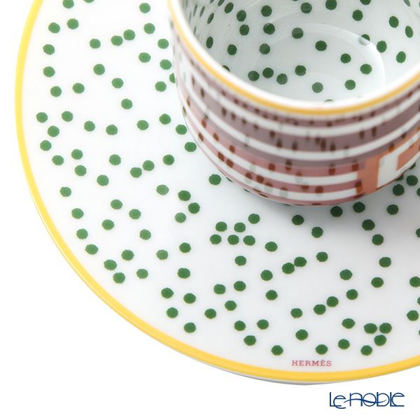 エルメス（HERMES） イポモビル コーヒーカップ＆ソーサー No.1 100ml 048017P デミタス／エスプレッソ用