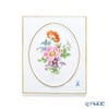マイセン（Meissen） ベーシックフラワー（五つ花） 100110／53n32／13 陶板 18×15cm 野バラ