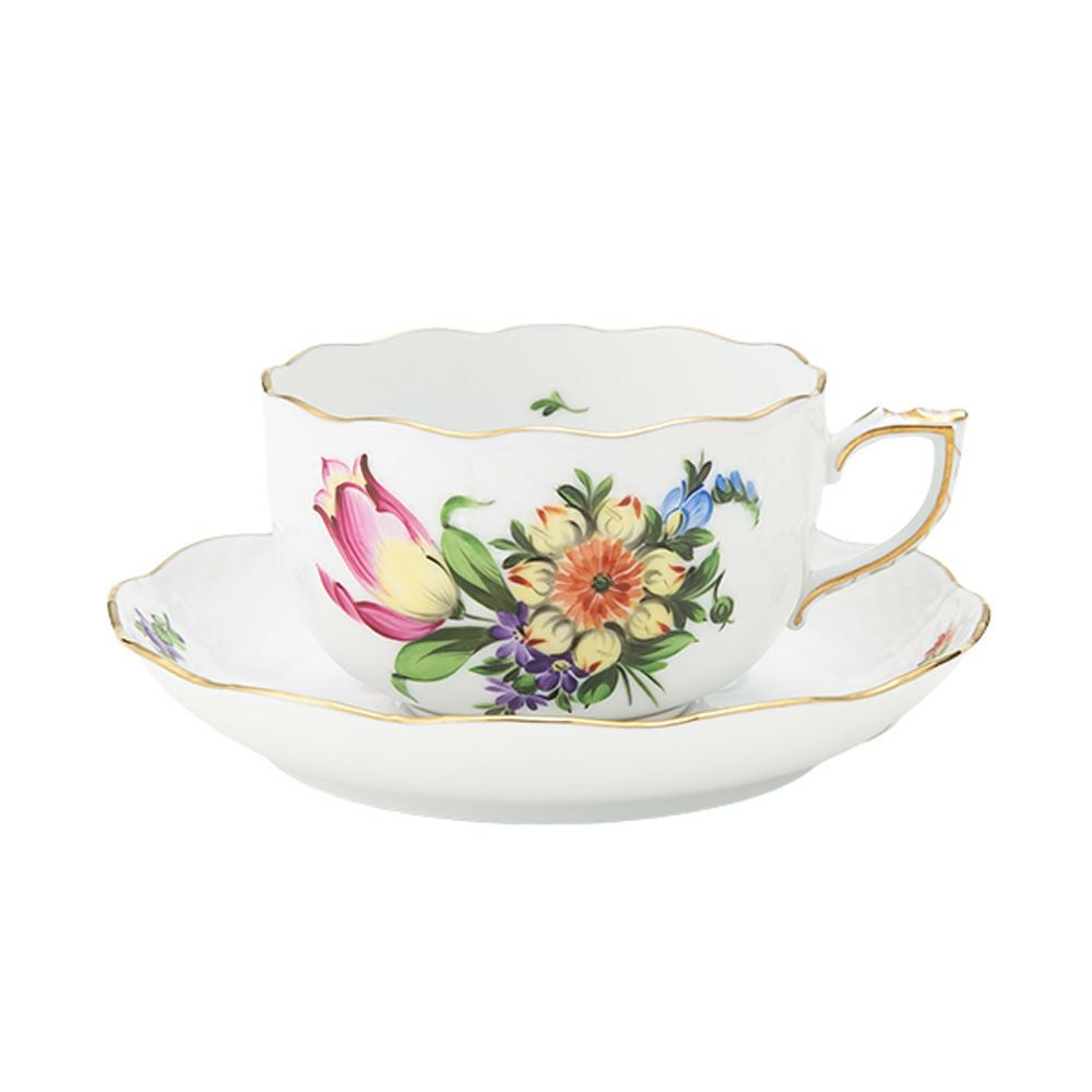 ヘレンド (HEREND) チューリップの花束 BT-3 00724-0-00／724 ティーカップ＆ソーサー 200ml
