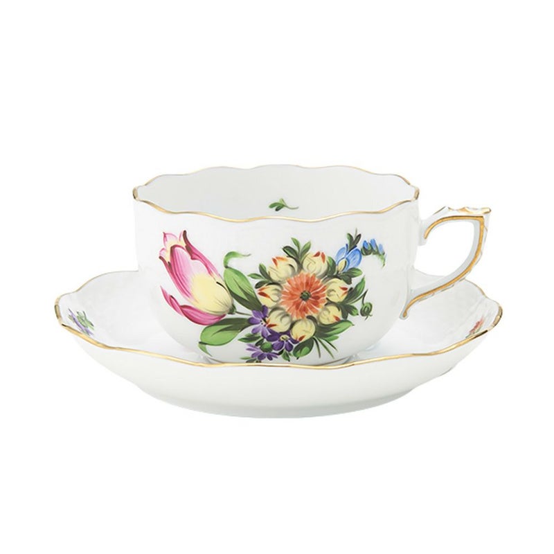 ヘレンド (HEREND) チューリップの花束 BT-3 00724-0-00／724 ティーカップ＆ソーサー 200ml