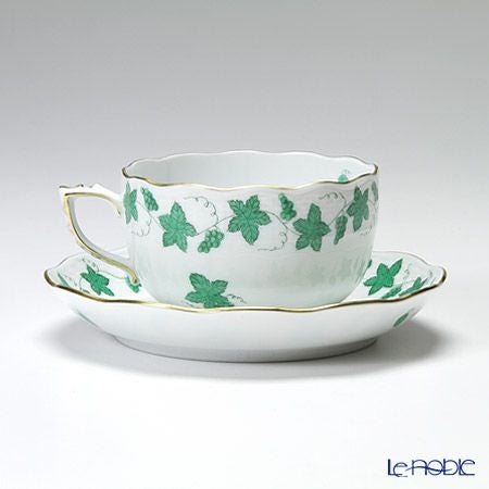 ヘレンド ワインリーブ グリーン 00724-0-00 ティーカップ＆ソーサー 200ml