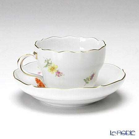 マイセン（Meissen） ベーシックフラワー（五つ花） 110110／00582／01 コーヒーカップ＆ソーサー 200ml Motiv No.1 アネモネ