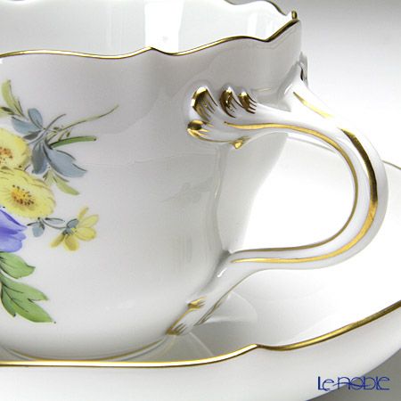 マイセン（Meissen） ベーシックフラワー（五つ花） 110110／00582／01 コーヒーカップ＆ソーサー 200ml Motiv No.1 アネモネ