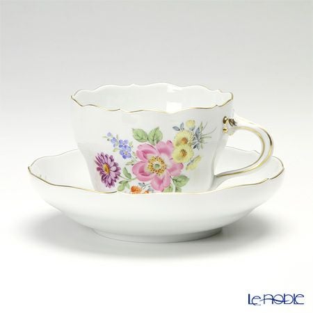 【最高峰・1級品】マイセン ベーシックフラワー 五つ花 プレート 18cm 金彩 マイセン（Meissen） ベーシックフラワー（五つ花） 110110／00582／13