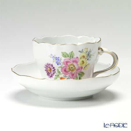マイセン（Meissen） ベーシックフラワー（五つ花） 110110／00582／33 コーヒーカップ＆ソーサー 200ml Motiv No.33 チューリップ