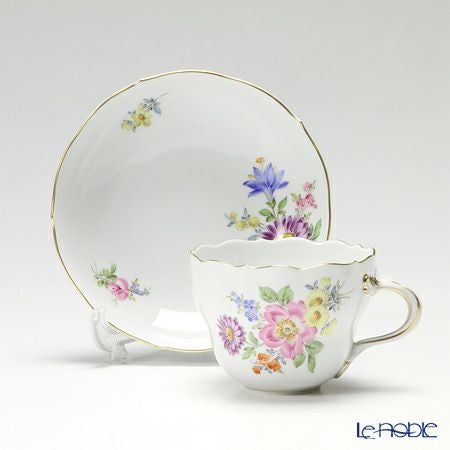 マイセン（Meissen） ベーシックフラワー（五つ花） 110110／00582／33 コーヒーカップ＆ソーサー 200ml Motiv No.33 チューリップ