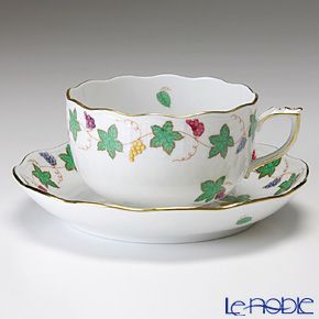 ヘレンド ワインリーブ 多彩 00724-0-00 ティーカップ＆ソーサー 200ml