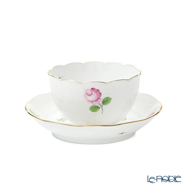 ヘレンド プティットローズ PR 00710-0-91／711 ジャパニーズカップ＆ソーサー 130ml