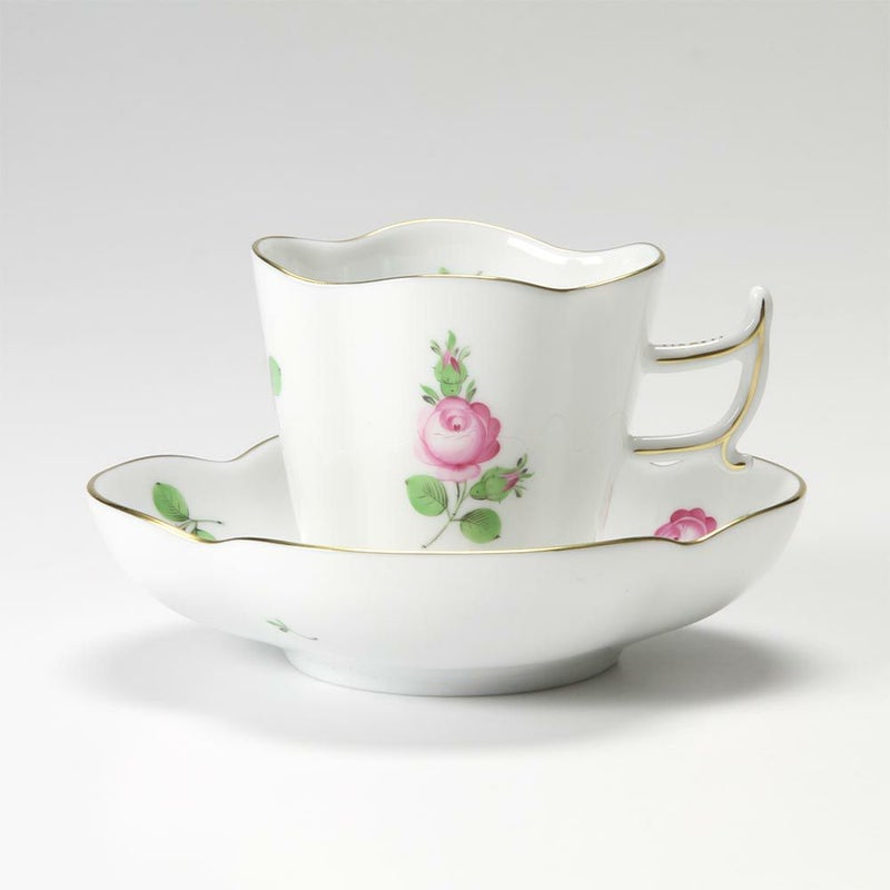 ヘレンド プティットローズ PR 04198-0-00 コーヒーカップ＆ソーサー（楕円） 100ml