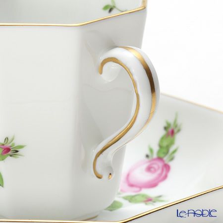 ヘレンド プティットローズ PR 04307-0-00 モカカップ＆ソーサー（オクタゴナル）