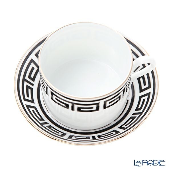 ジノリ1735／リチャード ジノリ（GINORI 1735／Richard Ginori） ラビリント ネーロ ティーカップ＆ソーサー ブラック 200ml／13.5cm