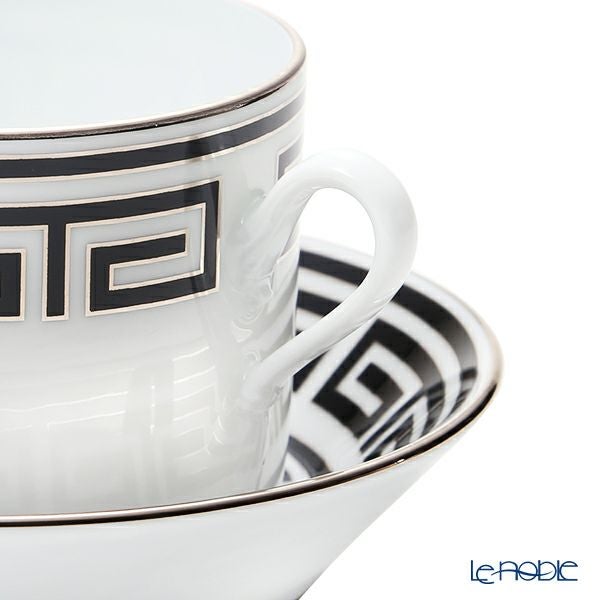 ジノリ1735／リチャード ジノリ（GINORI 1735／Richard Ginori） ラビリント ネーロ ティーカップ＆ソーサー ブラック 200ml／13.5cm