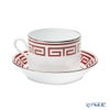 ジノリ1735／リチャード ジノリ（GINORI 1735／Richard Ginori） ラビリント スカーレット ティーカップ＆ソーサー レッド 200ml／13.5cm