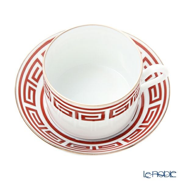 ジノリ1735／リチャード ジノリ（GINORI 1735／Richard Ginori） ラビリント スカーレット ティーカップ＆ソーサー レッド 200ml／13.5cm