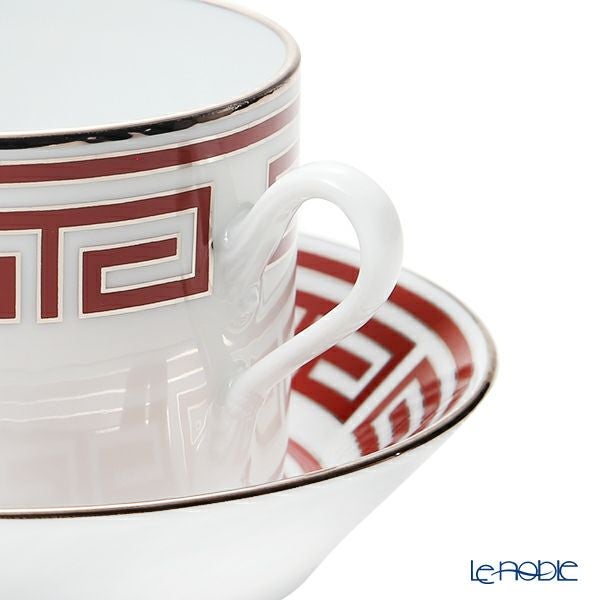 ジノリ1735／リチャード ジノリ（GINORI 1735／Richard Ginori） ラビリント スカーレット ティーカップ＆ソーサー レッド 200ml／13.5cm