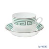 ジノリ1735／リチャード ジノリ（GINORI 1735／Richard Ginori） ラビリント エメラルド ティーカップ＆ソーサー グリーン 200ml／13.5cm
