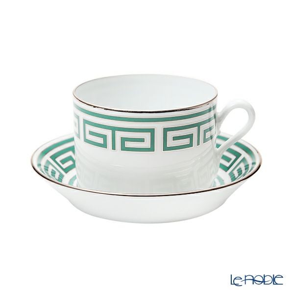 ジノリ1735／リチャード ジノリ（GINORI 1735／Richard Ginori） ラビリント エメラルド ティーカップ＆ソーサー グリーン 200ml／13.5cm