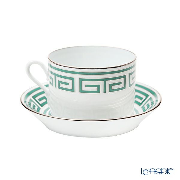 ジノリ1735／リチャード ジノリ（GINORI 1735／Richard Ginori） ラビリント エメラルド ティーカップ＆ソーサー グリーン 200ml／13.5cm