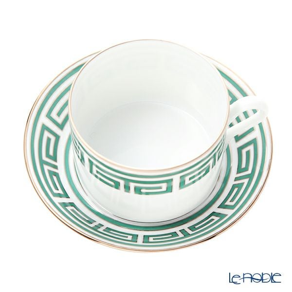 ジノリ1735／リチャード ジノリ（GINORI 1735／Richard Ginori） ラビリント エメラルド ティーカップ＆ソーサー グリーン 200ml／13.5cm