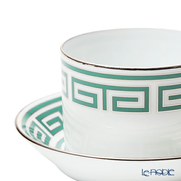 ジノリ1735／リチャード ジノリ（GINORI 1735／Richard Ginori） ラビリント エメラルド ティーカップ＆ソーサー グリーン 200ml／13.5cm