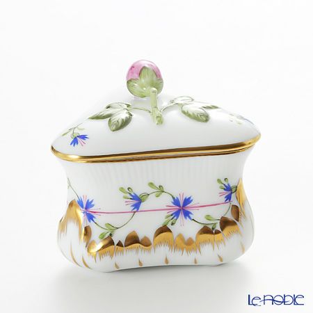 ヘレンド ブルーガーランド PBG 06079-0-11 ボンボン入れ トライアングルストロベリー