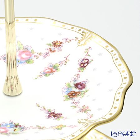 ロイヤルクラウンダービー ロイヤルアントワネット ケーキスタンド（3段） 34cm