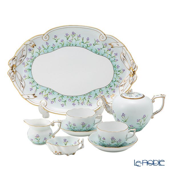 ヘレンド (HEREND) アイリス ターコイズ IRIS-TQ ティーセット