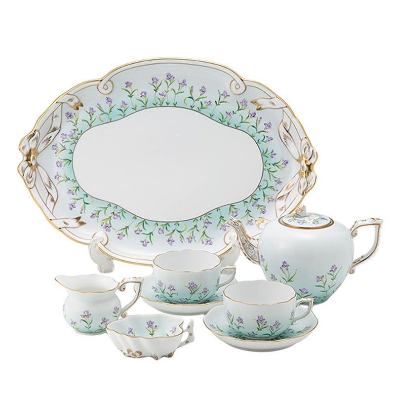 ヘレンド (HEREND) アイリス ターコイズ IRIS-TQ ティーセット