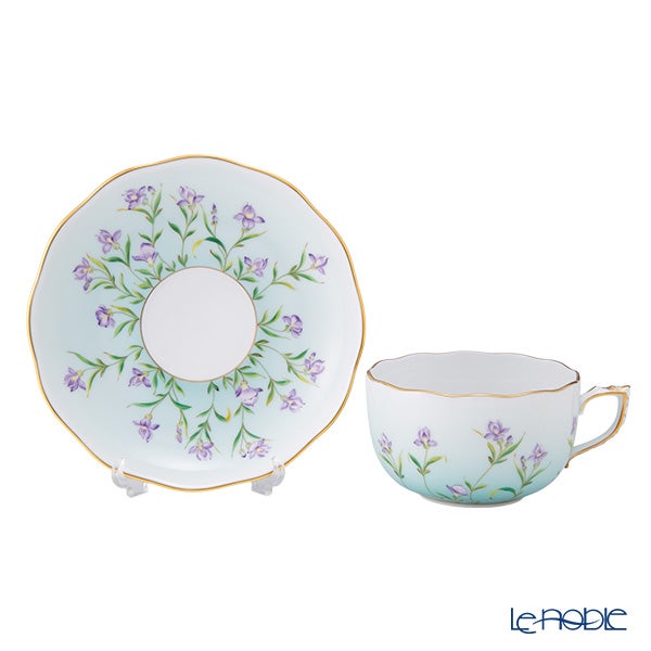 ヘレンド (HEREND) アイリス ターコイズ IRIS-TQ 20724-0-00 ティーカップ＆ソーサー 200ml
