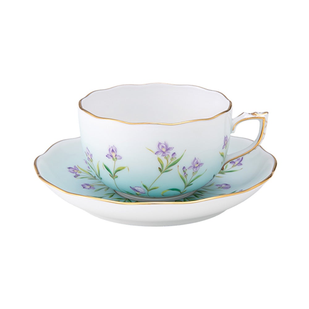 ヘレンド (HEREND) アイリス ターコイズ IRIS-TQ 20724-0-00 ティーカップ＆ソーサー 200ml