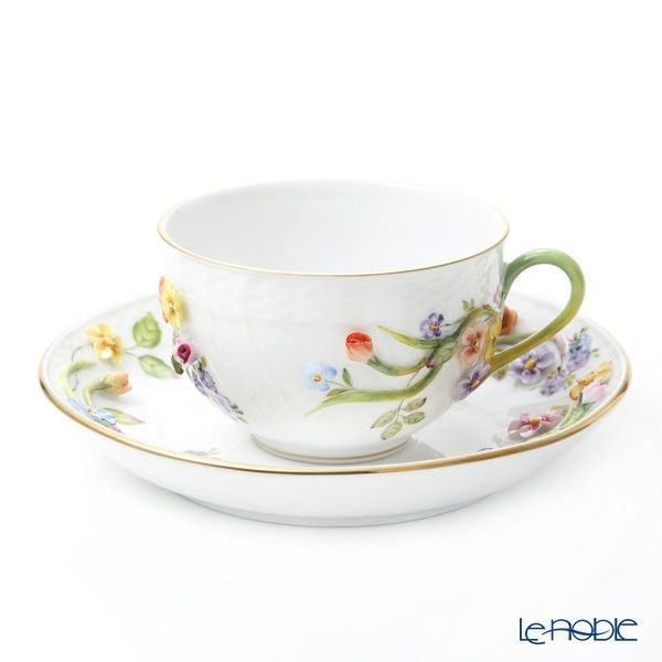 ヘレンド CD ティーカップ＆ソーサー フラワー 01701-0-00