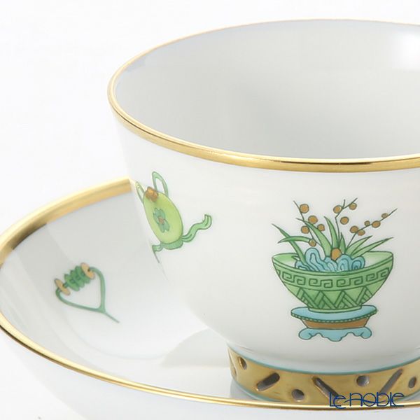 ヘレンド シノワズリ（中国趣味） トプカプ TOP 03371-0-21 マンダリン スモールカップ＆ソーサー