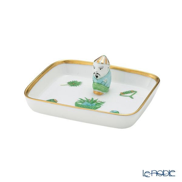 ヘレンド シノワズリ（中国趣味）トプカプ TOP 07733-0-21 オブロングトレイ マンダリン 8cm