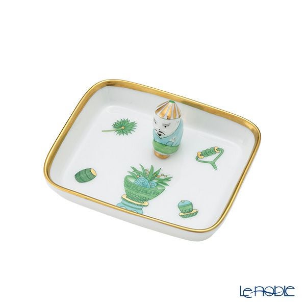 ヘレンド シノワズリ（中国趣味）トプカプ TOP 07733-0-21 オブロングトレイ マンダリン 8cm