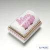 ヘレンド PVHP3-RI 06110-0-00 ボックス ウサギ ピンク 5×4cm