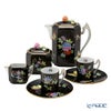 ヘレンド (HEREND) 黒いヴィクトリア VE-FN コーヒーセット
