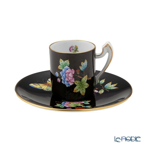 ヘレンド (HEREND) 黒いヴィクトリア VE-FN コーヒーセット