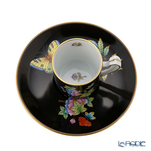 ヘレンド (HEREND) 黒いヴィクトリア VE-FN コーヒーセット