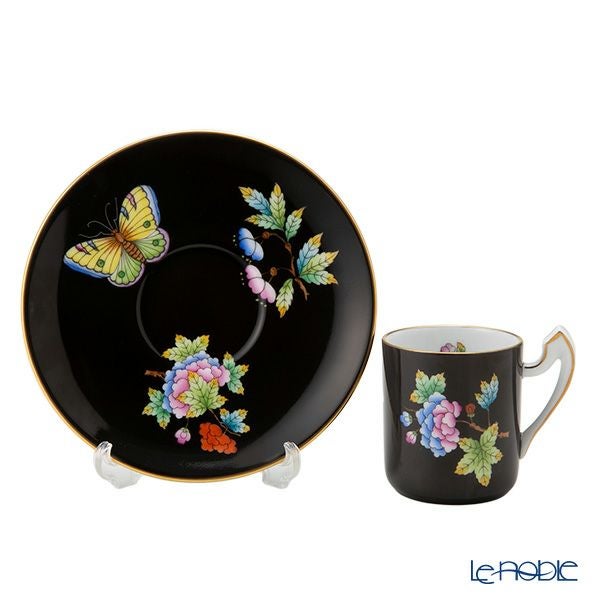 ヘレンド (HEREND) 黒いヴィクトリア VE-FN コーヒーセット