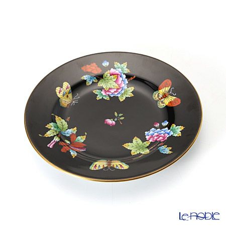 ヘレンド 黒いヴィクトリア VE-FN 02512-0-00 プレート 12.5cm