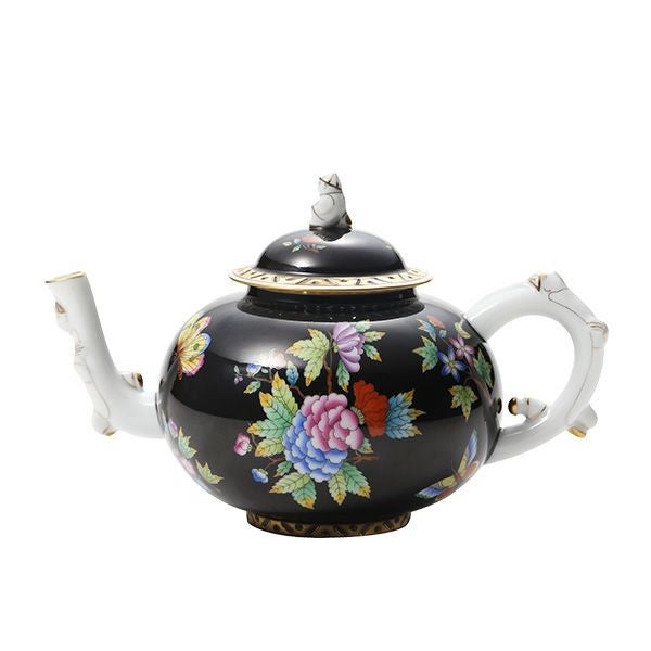 ヘレンド シノワズリ （中国趣味） 黒いヴィクトリア VE-FN ティーポット（L） マンダリン 700ml 03304-0-21